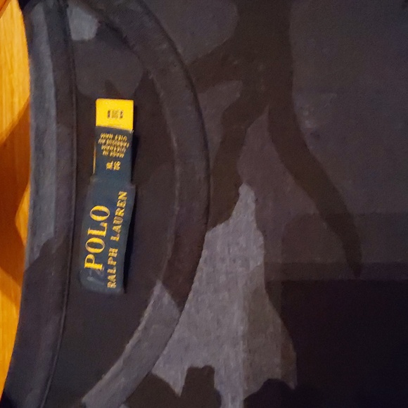 POLO RAL0H LAUREN POCKET CAMO TSHIRT SIZE XL..BLUE GRAY N BLK - Picture 3 of 3